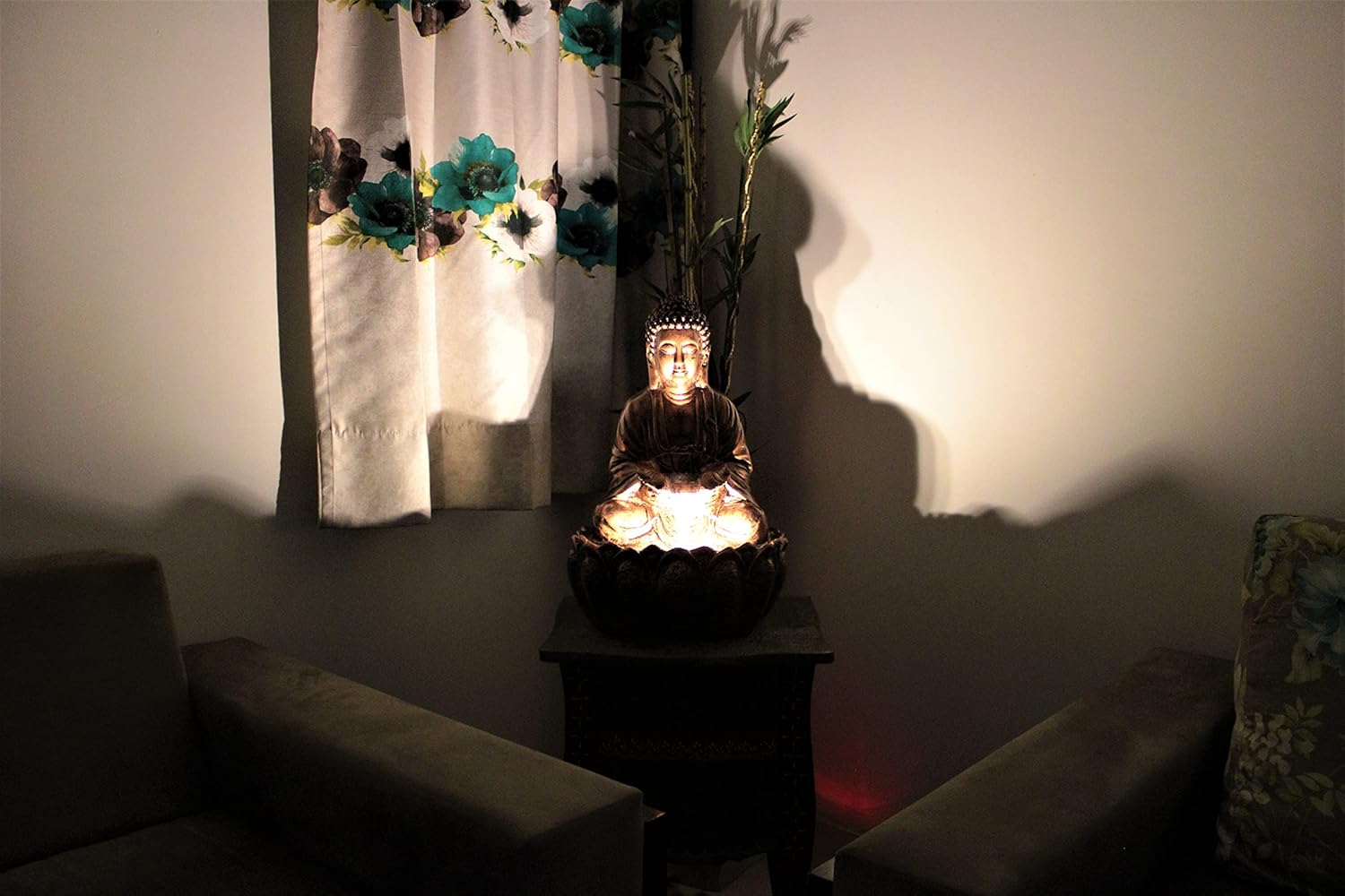 2ft Lotus Buddha Water Fountain for Home, Office, Buddha Water Fountain for Home, Buddha Water Fountain Indoor Home décor, Buddha Fountain Small