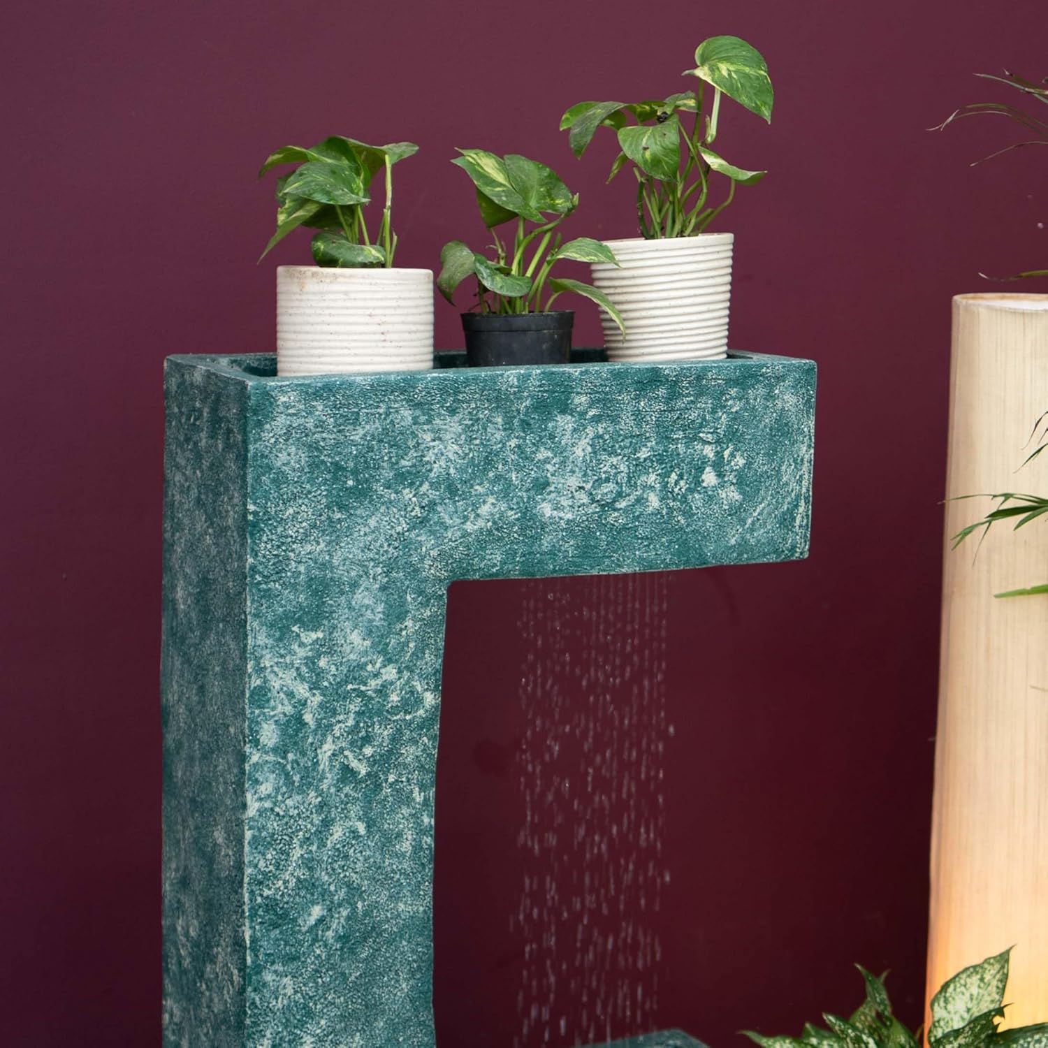 C Shape Planter Shower Fountain, Water Fountain for Garden, Water Fountain for Home vastu