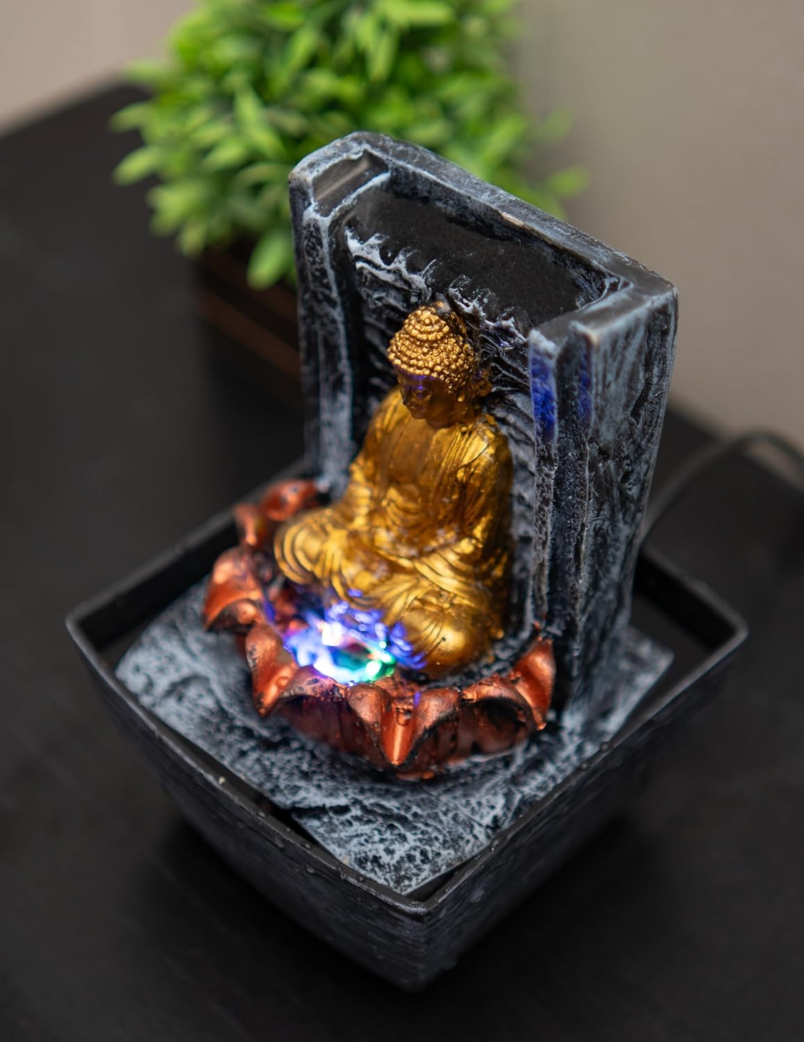 Mini Buddha Table top Water Fountain for Home and Office | |Living Room Decor| Gift Items | Home & Office Decor Item