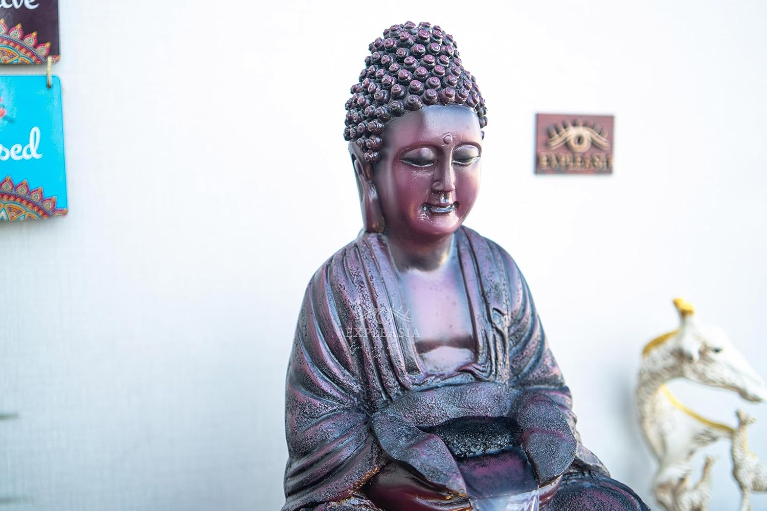 2ft Lotus Buddha Water Fountain for Home, Office, Buddha Water Fountain for Home, Buddha Water Fountain Indoor Home décor, Buddha Fountain Small