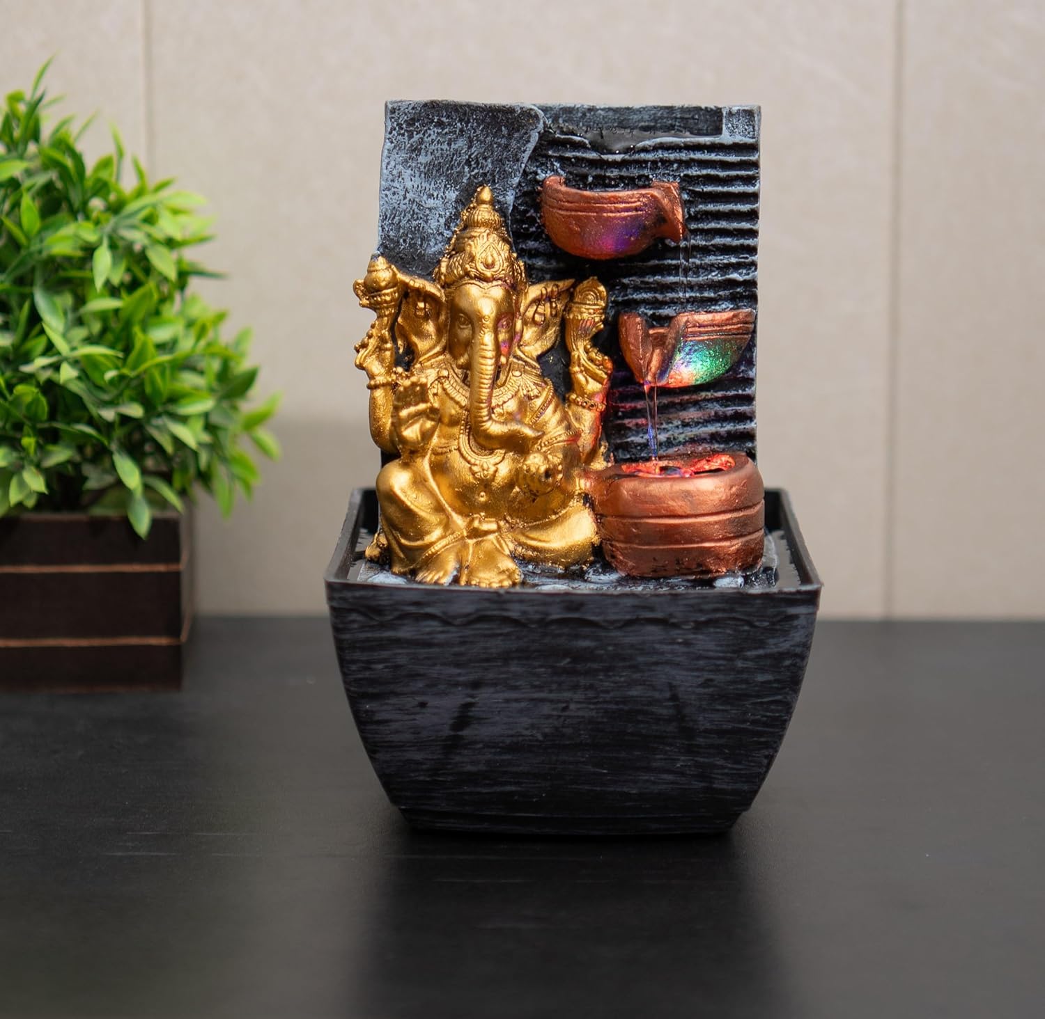 Mini Ganesha Table top Water Fountain for Home and Office | |Living Room Decor| Gift Items | Home & Office Decor Item