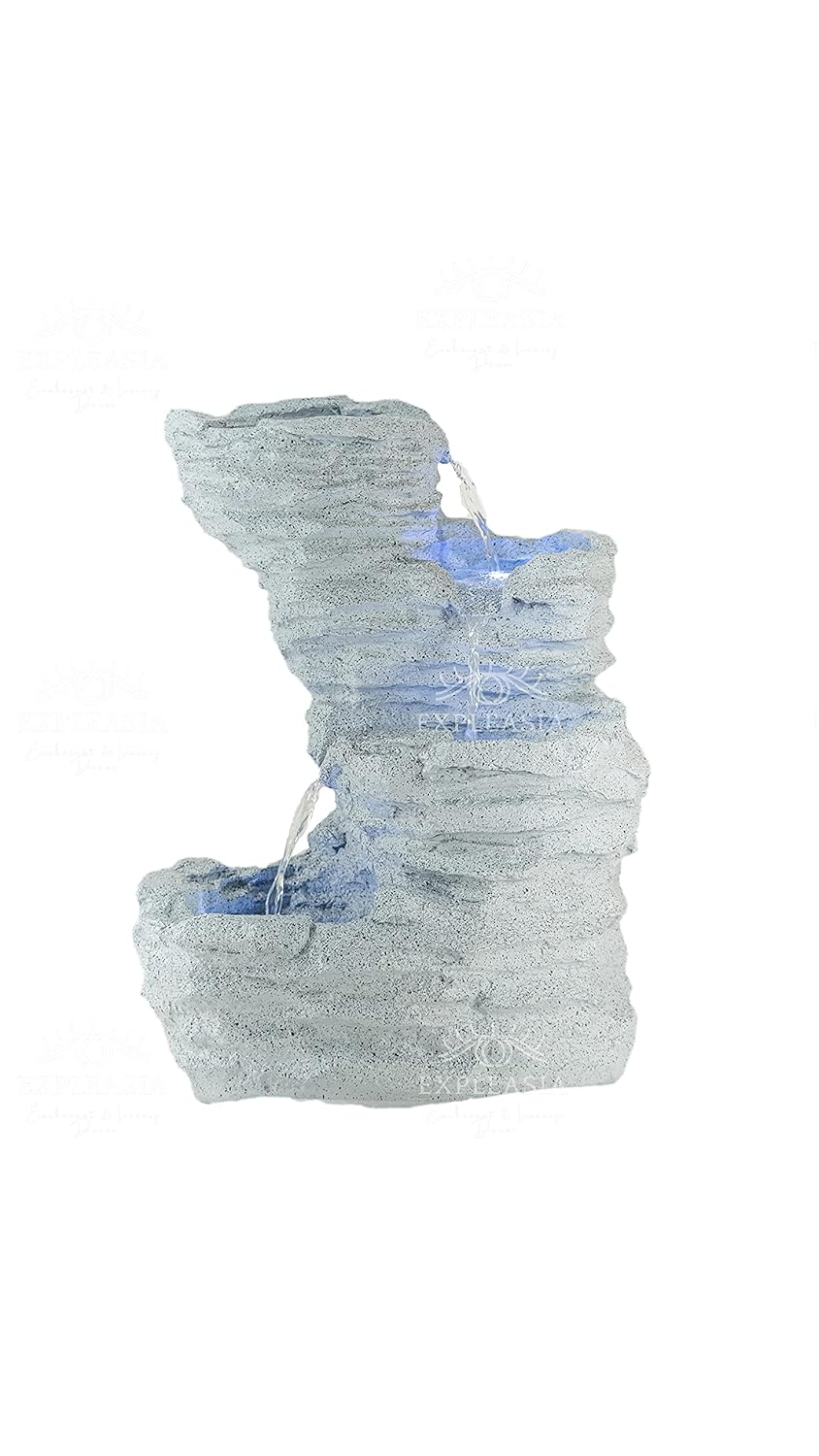 3 Stream Rock Cavern Water Fountain for Home, Water Fountain for Garden, Water Fountain for Living Room, Water Fountain for Home vastu, Fountain for Home décor Waterfall