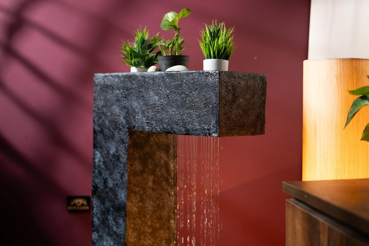 C Shape Planter Shower Fountain, Water Fountain for Garden, Water Fountain for Home vastu