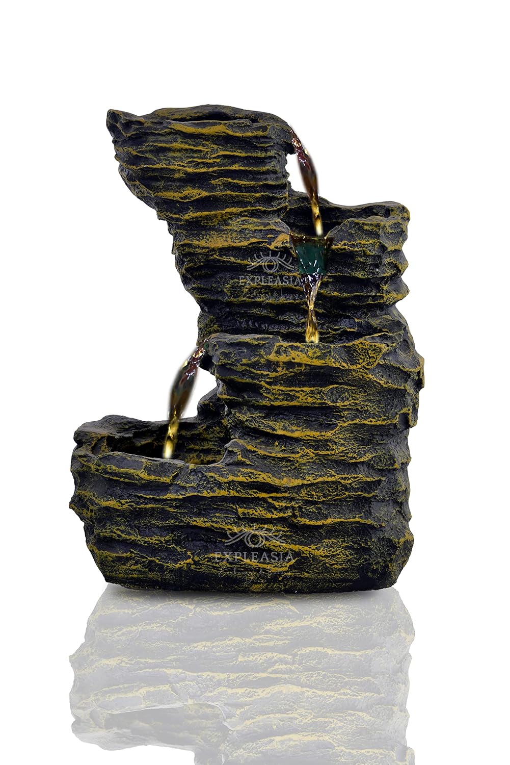 3 Stream Rock Cavern Water Fountain for Home, Water Fountain for Garden, Water Fountain for Living Room, Water Fountain for Home vastu, Fountain for Home décor Waterfall