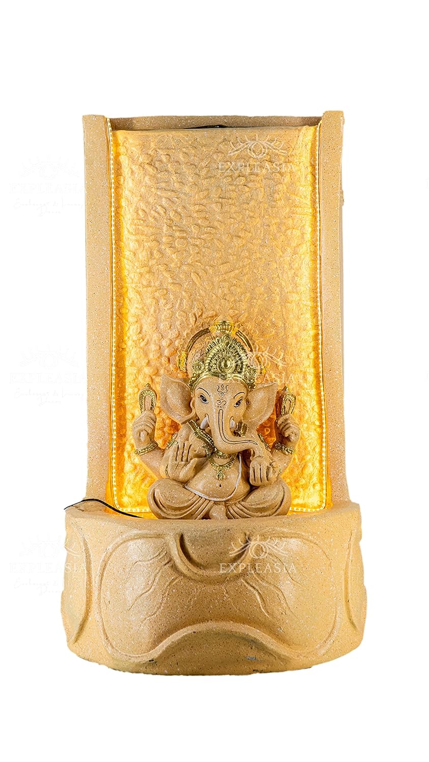Slate Ganesha Water Fountain For Home, 3 Feet, Ganesha Water Fountain For Home, Big Size, Fountain Indoor Home Décor