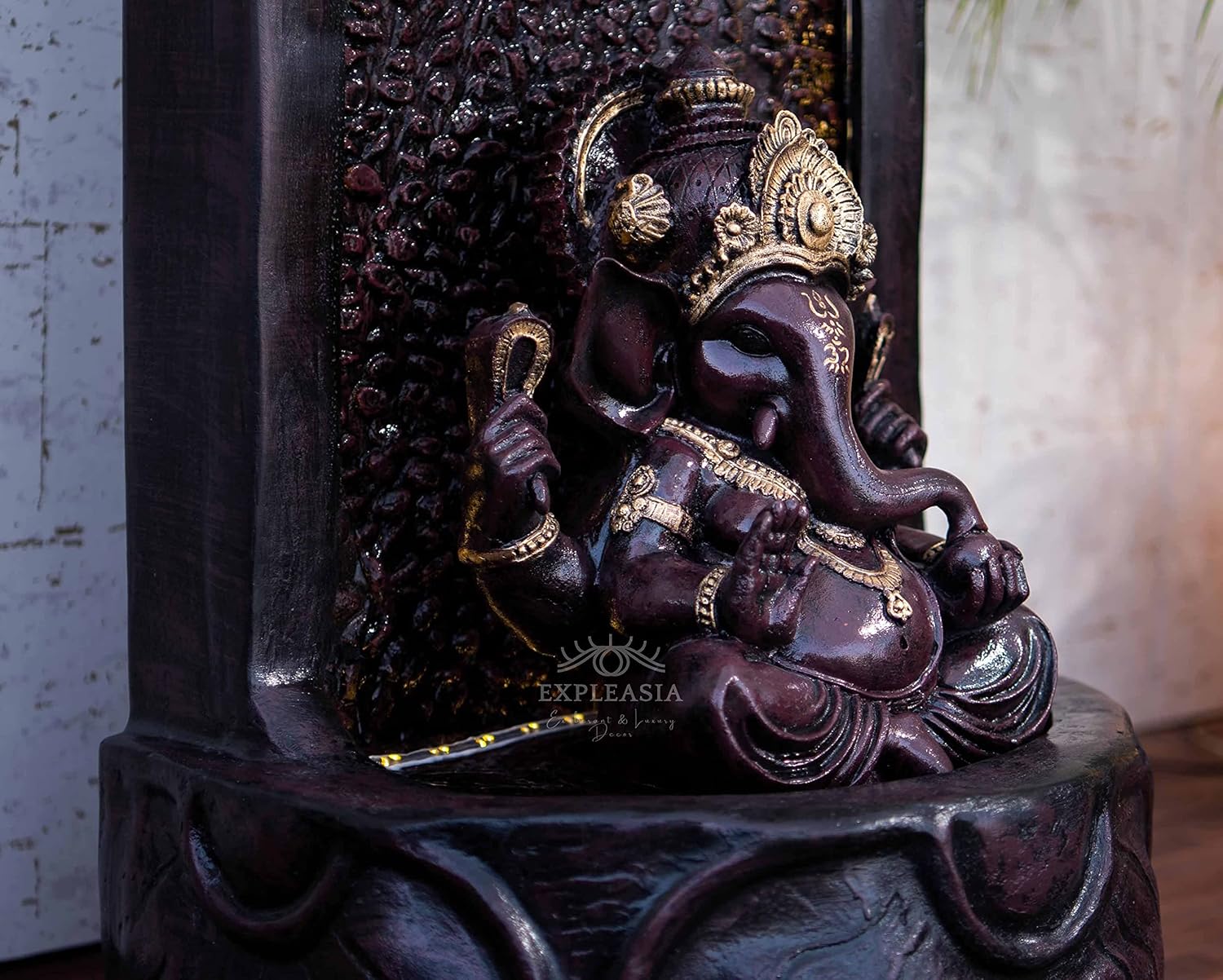 Slate Ganesha Water Fountain For Home, 3 Feet, Ganesha Water Fountain For Home, Big Size, Fountain Indoor Home Décor