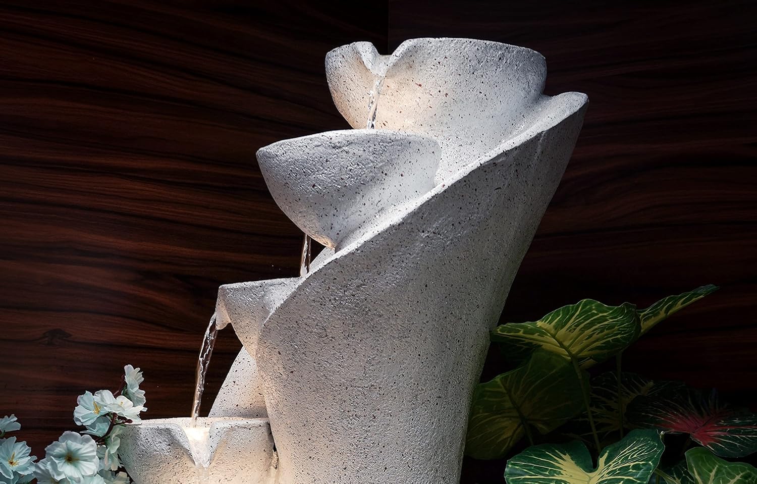 7 Stacked Chalice Water Fountain for Home, Water Fountain for Garden, Water Fountain for Living Room, Water Fountain for Home vastu, Fountain, Fountain for Home décor Waterfall