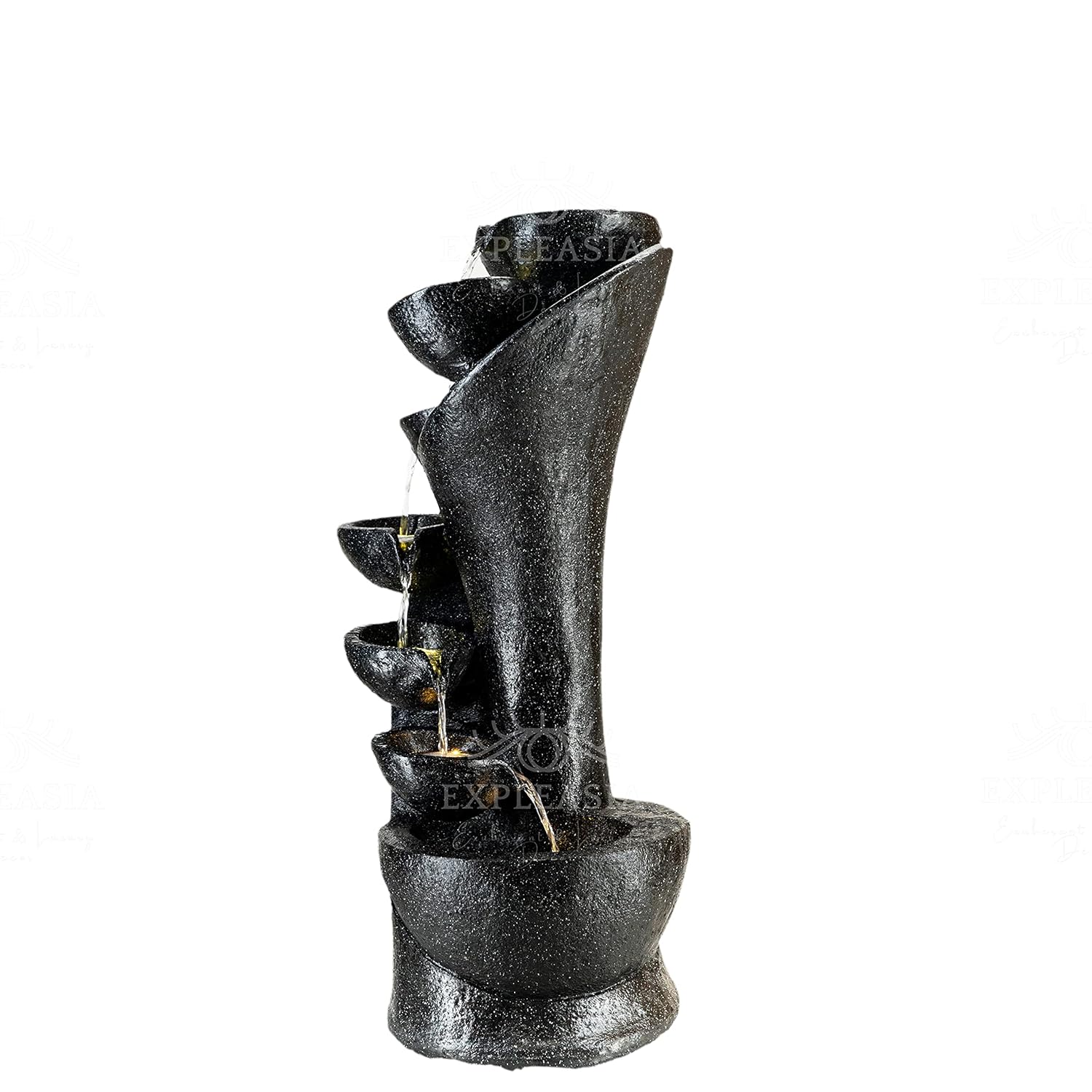 7 Stacked Chalice Water Fountain for Home, Water Fountain for Garden, Water Fountain for Living Room, Water Fountain for Home vastu, Fountain, Fountain for Home décor Waterfall