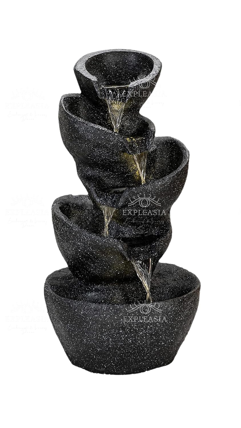 Stacked Pot Water Fountain for Home, Water Fountain for Garden, Water Fountain for Living Room, Water Fountain for Home vastu, Fountain, Fountain for Home décor Waterfall