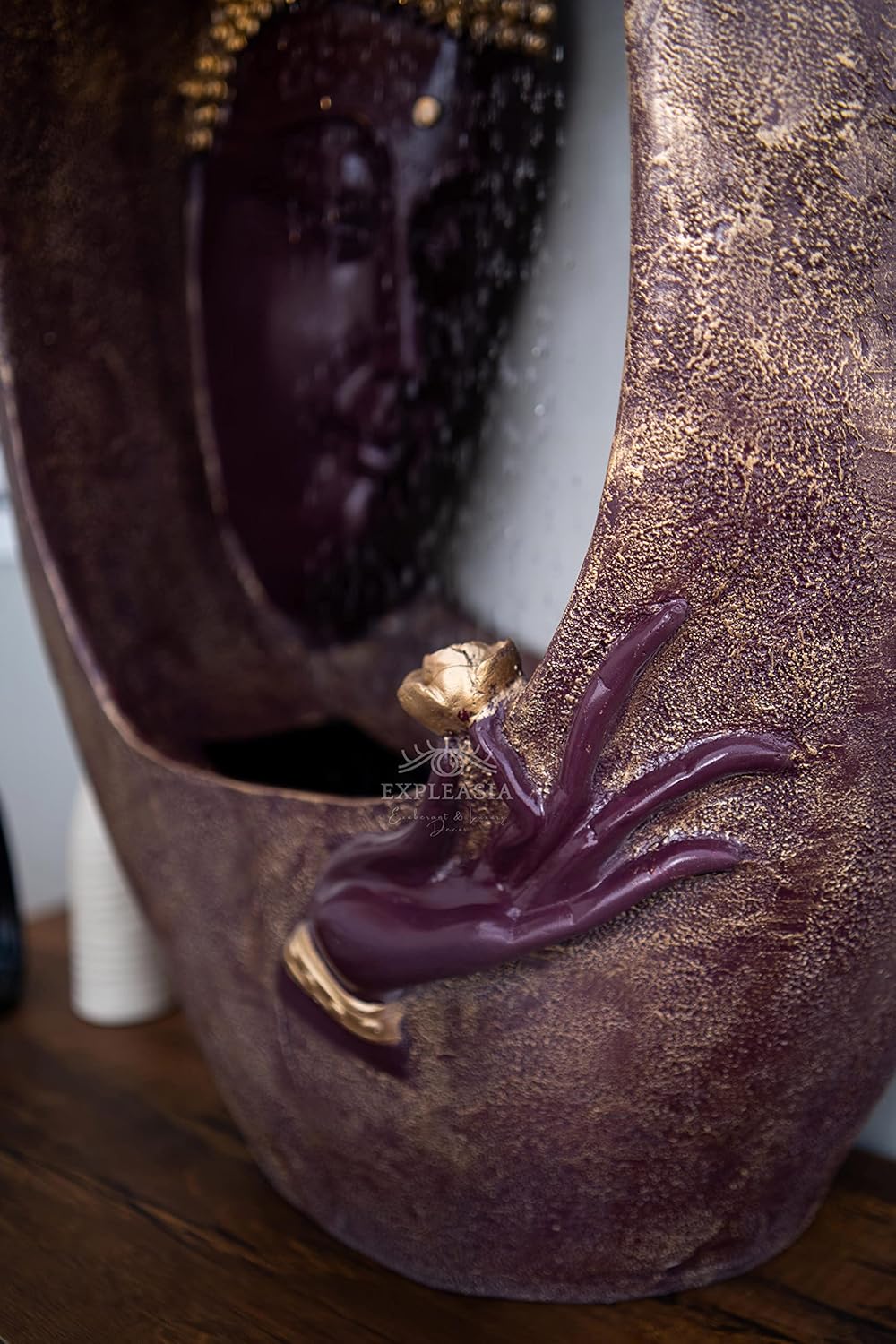 Buddha face Shower Water Fountain for Home, for Garden, Office, Commercial Spaces Indoor Fountain Big Size, Water Fountain for Home vastu, Buddha Fountain 3 feet (Copy)