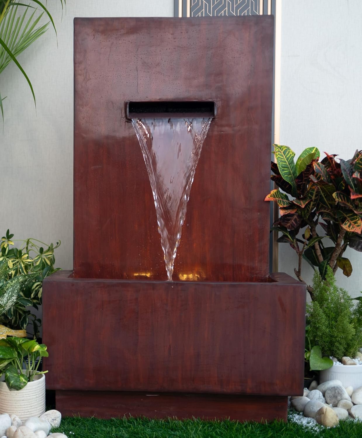 3 Feet Slate Water Fall Water Fountain, Water Fountain for Garden, Water Fountain for Home vastu, Indoor Fountain for Home décor Waterfall, Water Fountain for Home Big Size