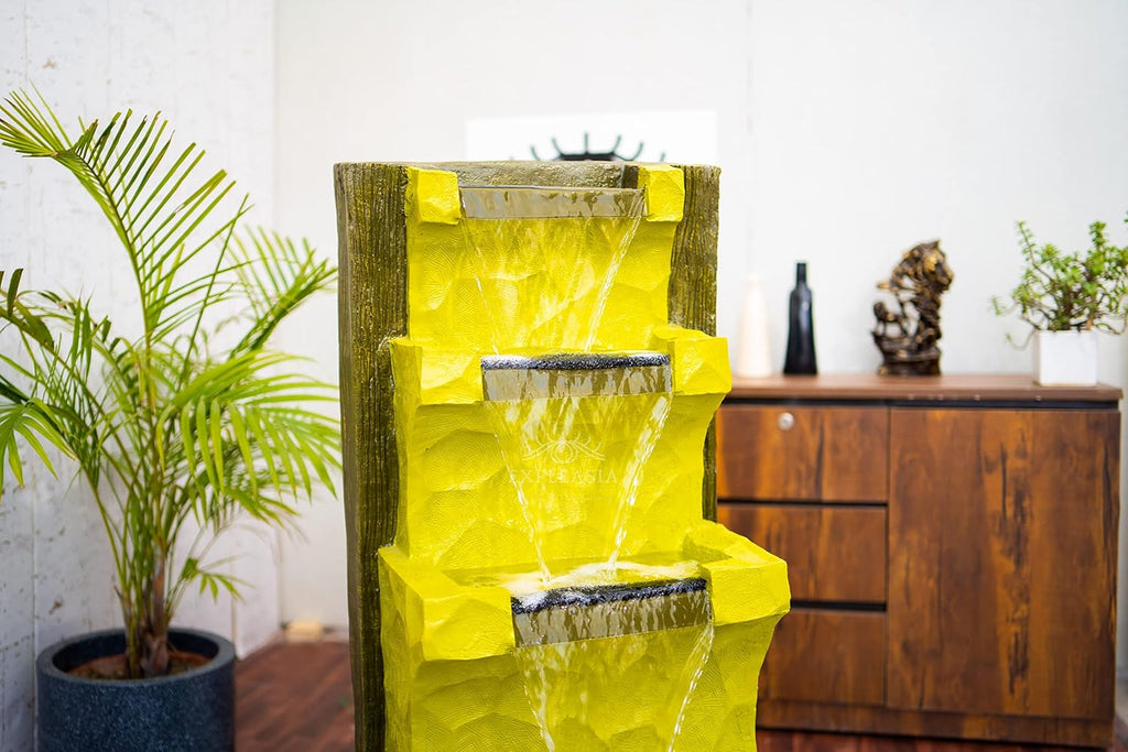 Wall Back Water Resin Fountain for Indoor and Outdoor, Large Water Fountain, Water Fountain for Garden, Home Decor Water Fountain