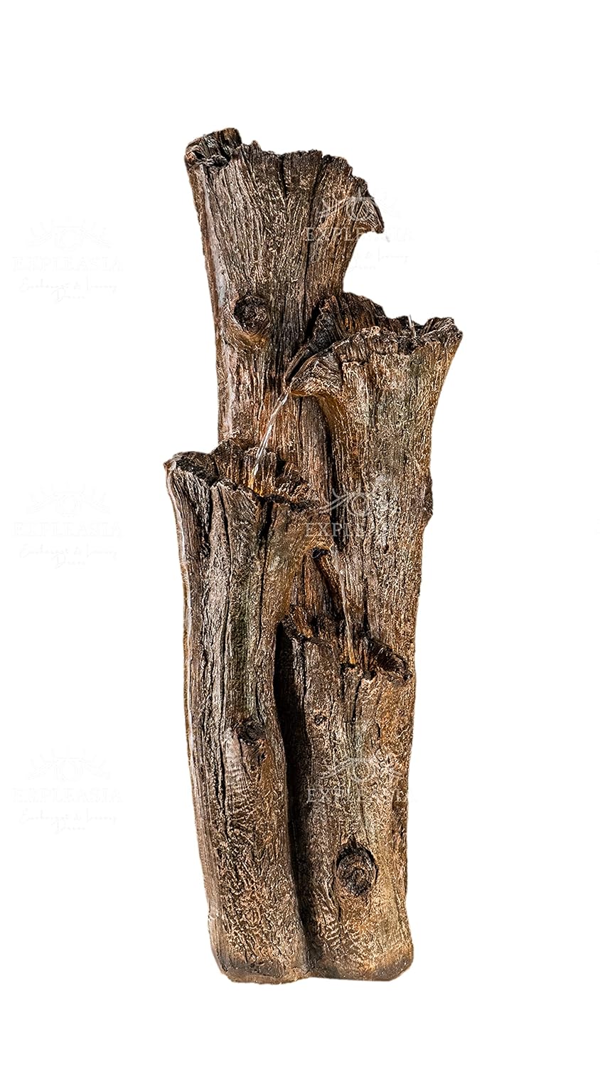 Nature Inspired Carved Tree Water Fountain, Water Fountain for Garden, Water Fountain for Home vastu, Fountain for Home décor Waterfall, Indoor Water Fountain Big Size