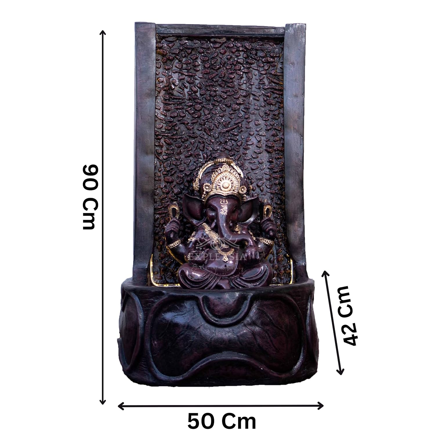 Slate Ganesha Water Fountain For Home, 3 Feet, Ganesha Water Fountain For Home, Big Size, Fountain Indoor Home Décor