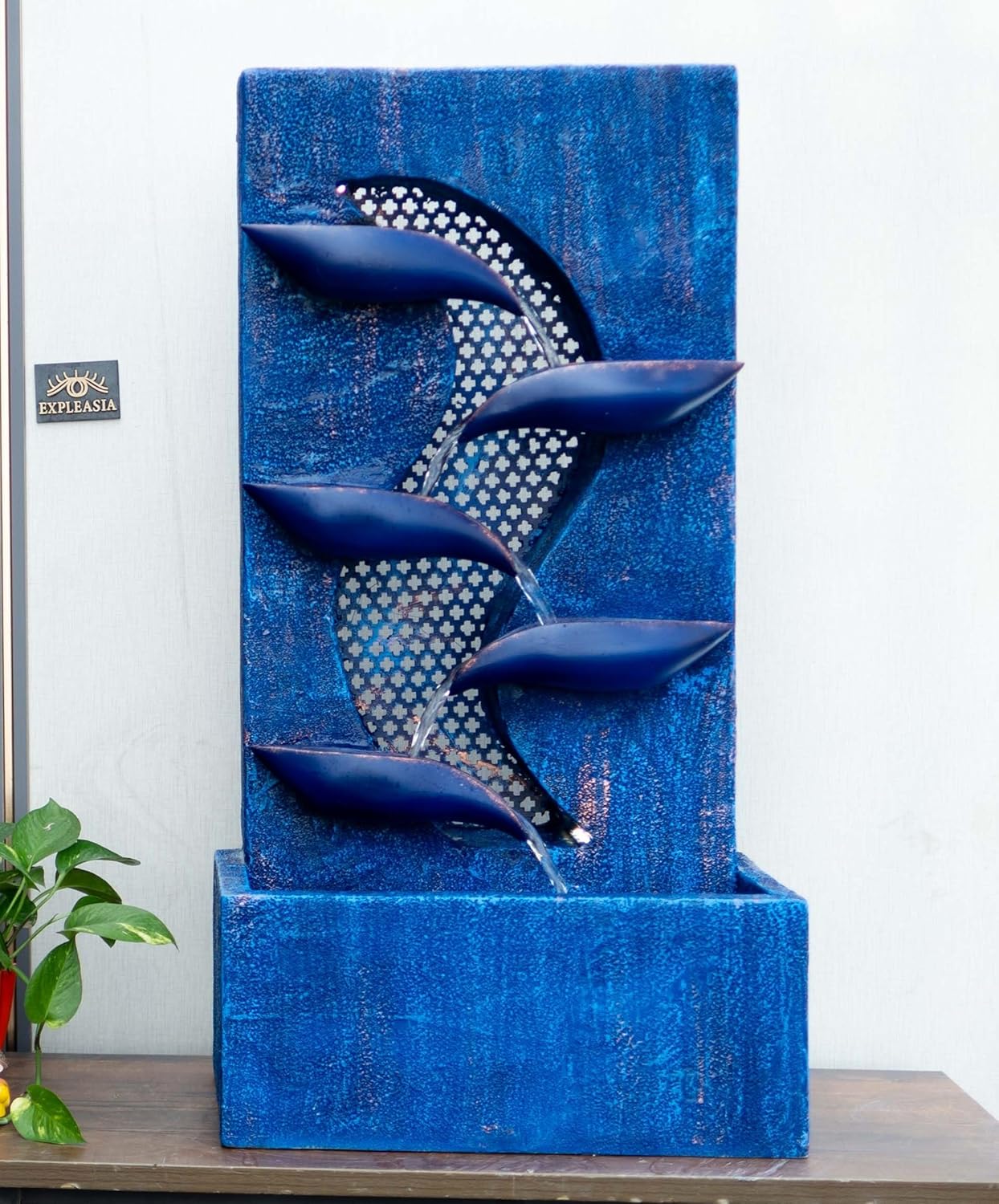 Contemporary Leaf Indoor Water Fountain, Water Fountain for Home, Water Fountain for Home and Office