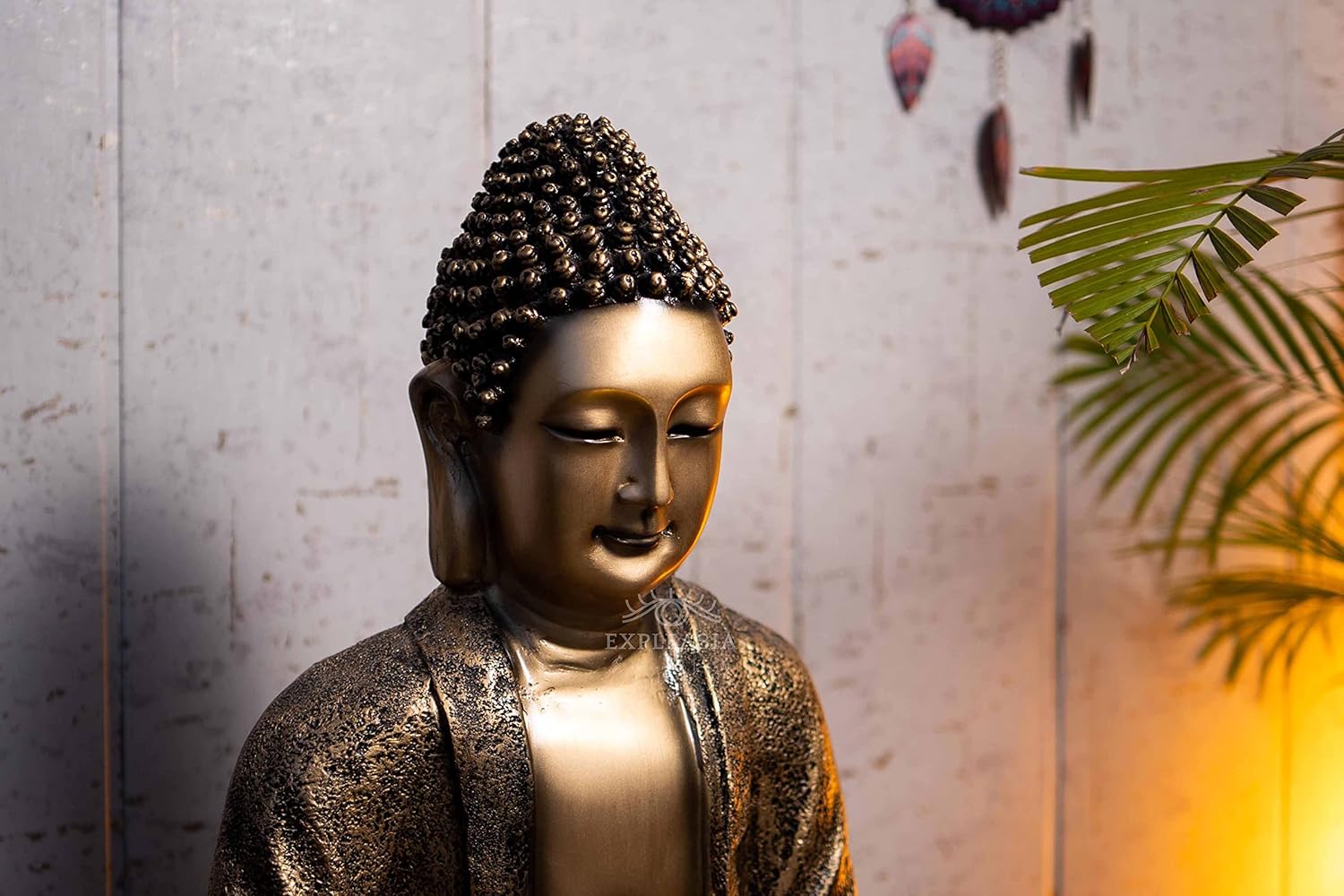 Lotus Buddha Water Fountain for Home, Indoor Fountain Big Size, for Garden, Home vastu, Buddha Fountain with electrcials Warranty, 3 feet