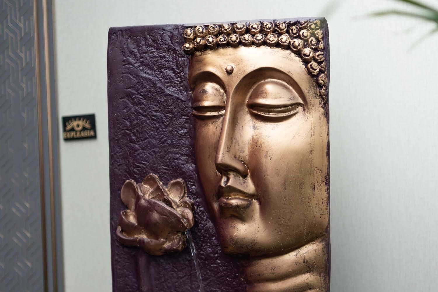 Buddha Face Wall Water Fountain, Buddha Fountain 3 feet, Indoor Water Fountain Big Size, Water Fountain for Garden, Water Fountain for Home vastu, Waterfall Fountain