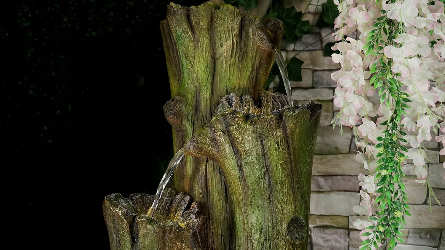 Nature Inspired Carved Tree Water Fountain, Water Fountain for Garden, Water Fountain for Home vastu, Fountain for Home décor Waterfall, Indoor Water Fountain Big Size