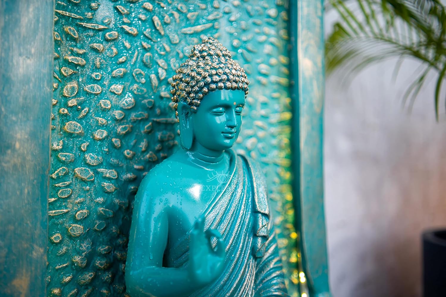 3ft Slate Buddha Water Fountain for Home, Garden, Indoor Fountain Big Size, vastu, Buddha Water Fountain Indoor Home décor