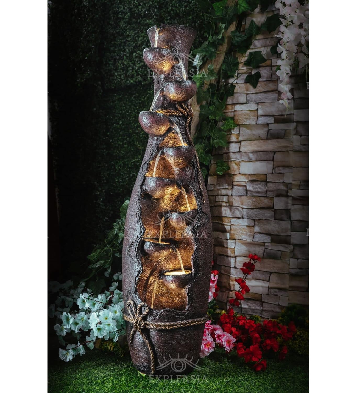 Magnum Lamp Water Fountain for Home, Water Fountain for Garden, Water Fountain for Living Room, Water Fountain for Home vastu, Indoor Water Fountain for Home décor Big Size