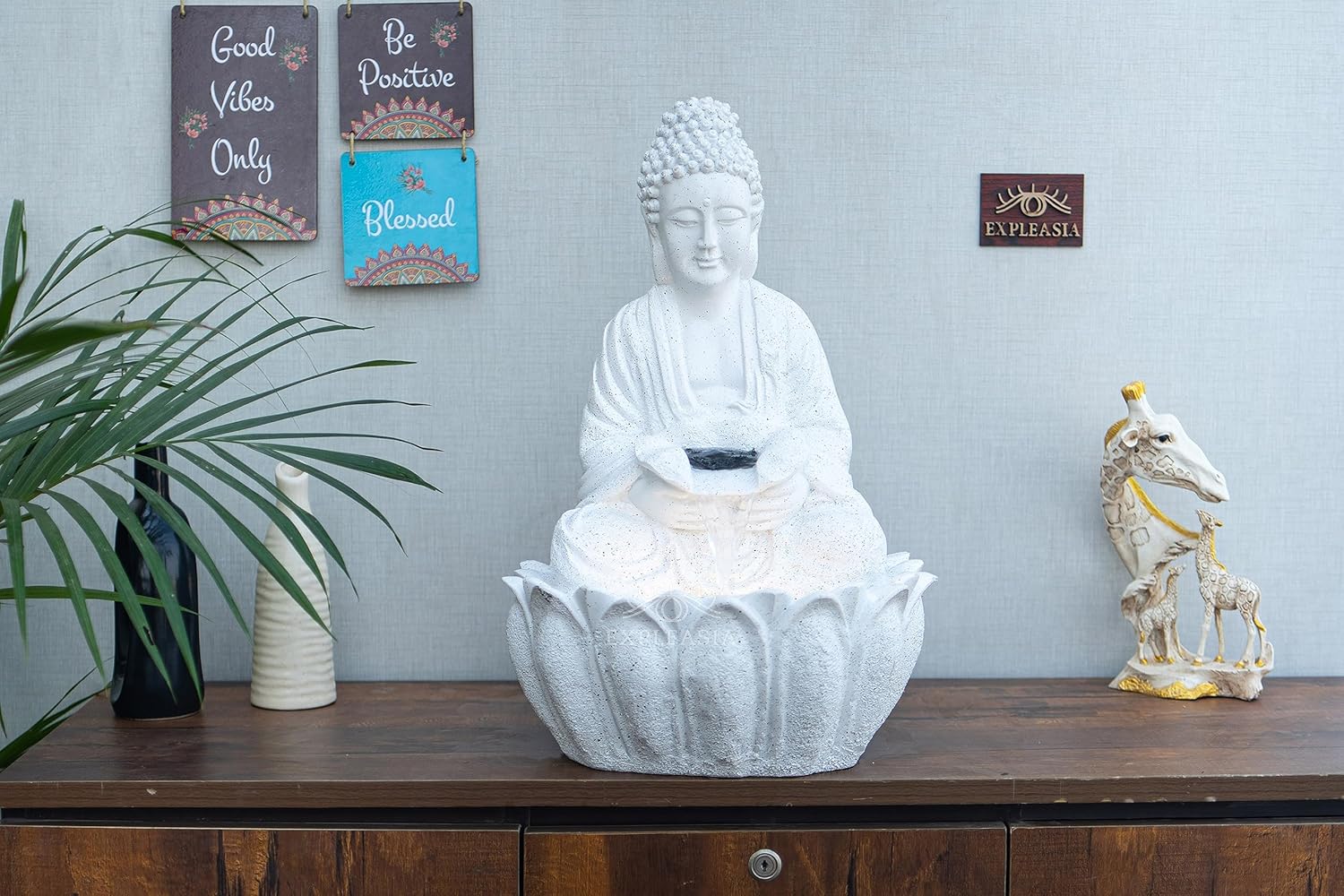 2ft Lotus Buddha Water Fountain for Home, Office, Buddha Water Fountain for Home, Buddha Water Fountain Indoor Home décor, Buddha Fountain Small