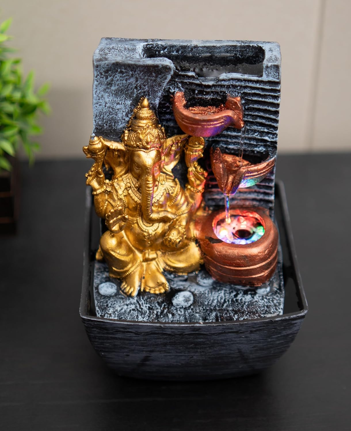 Mini Ganesha Table top Water Fountain for Home and Office | |Living Room Decor| Gift Items | Home & Office Decor Item