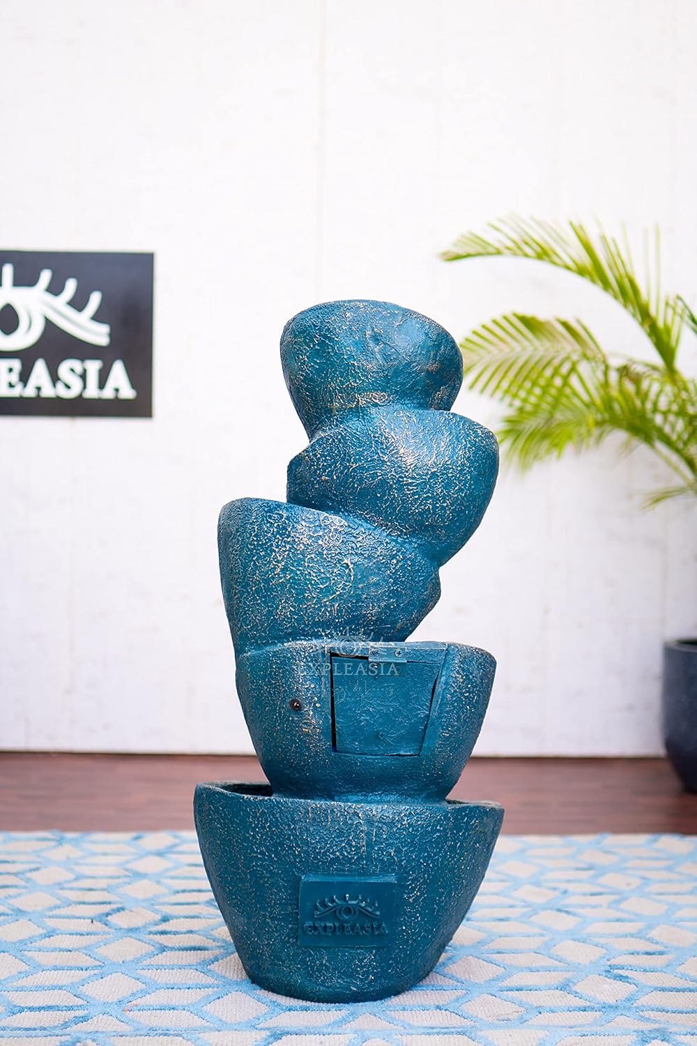 Stacked Pot Water Fountain for Home, Water Fountain for Garden, Water Fountain for Living Room, Water Fountain for Home vastu, Fountain, Fountain for Home décor Waterfall