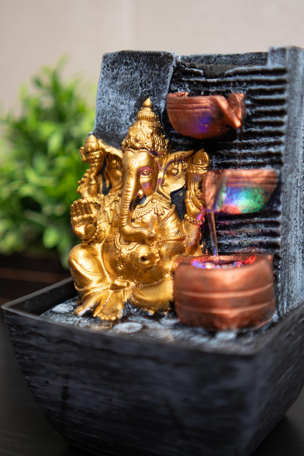 Mini Ganesha Table top Water Fountain for Home and Office | |Living Room Decor| Gift Items | Home & Office Decor Item