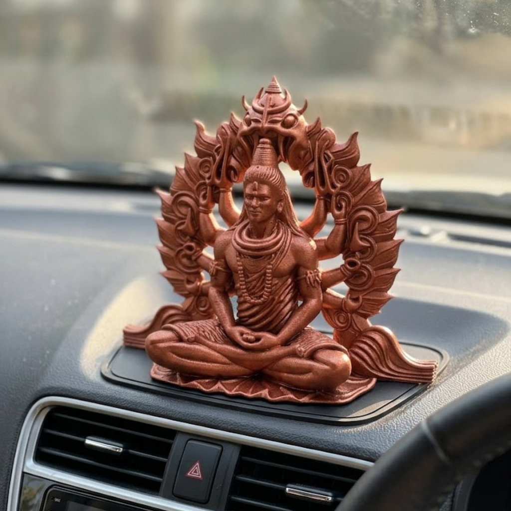 3D Printed Shiva Idol Copper – Gifting – Expleasia India