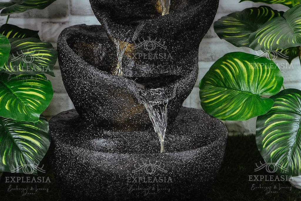 Stacked Pot Water Fountain for Home, Water Fountain for Garden, Water Fountain for Living Room, Water Fountain for Home vastu, Fountain, Fountain for Home décor Waterfall