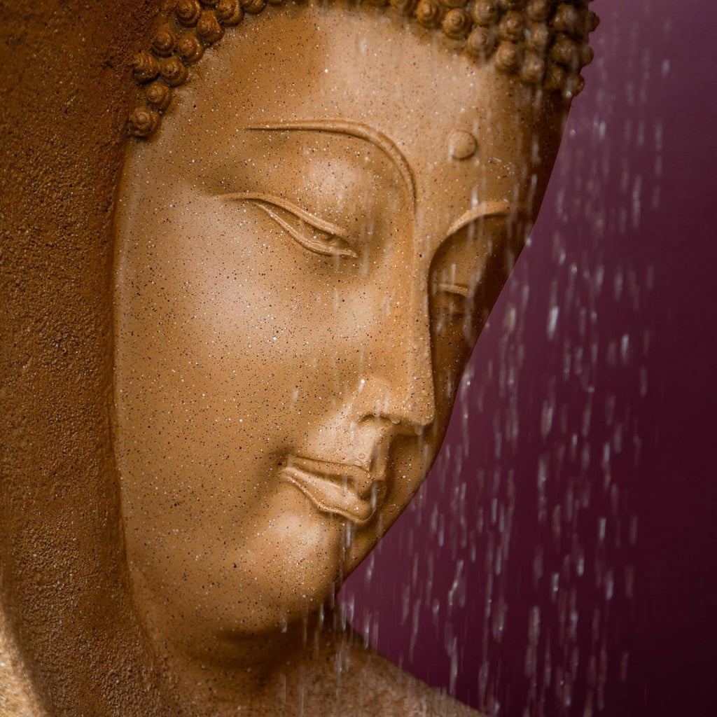 Buddha face Shower Water Fountain for Home, for Garden, Office, Commercial Spaces Indoor Fountain Big Size, Water Fountain for Home vastu, Buddha Fountain 3 feet