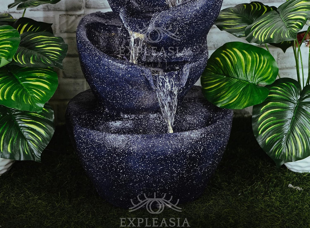 Stacked Pot Water Fountain for Home, Water Fountain for Garden, Water Fountain for Living Room, Water Fountain for Home vastu, Fountain, Fountain for Home décor Waterfall