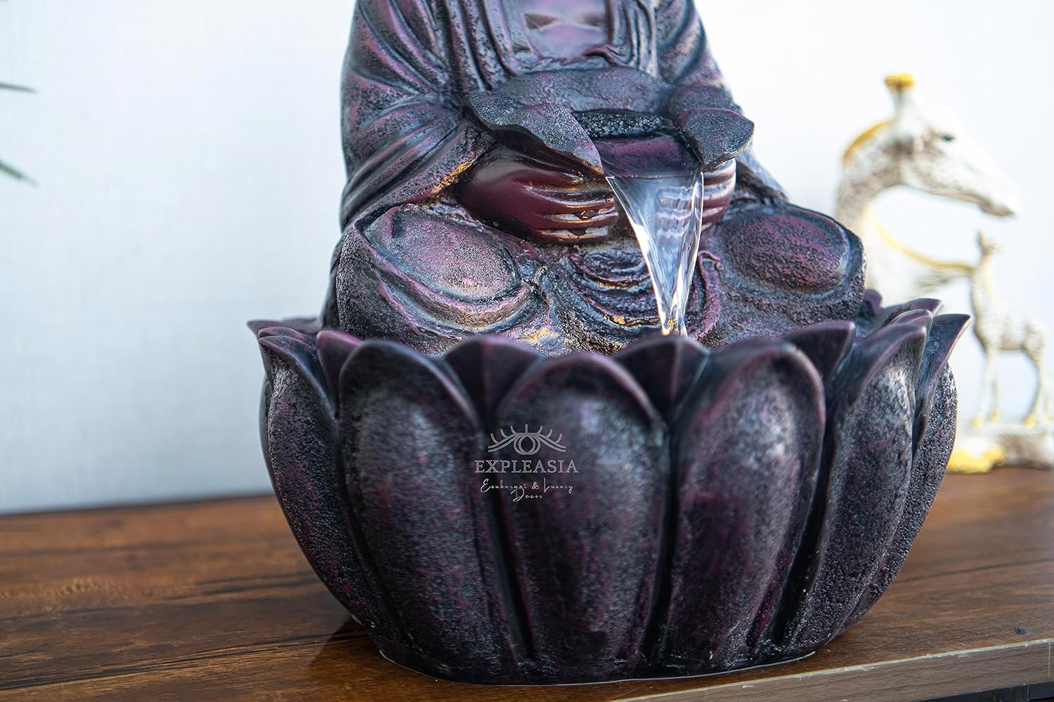 2ft Lotus Buddha Water Fountain for Home, Office, Buddha Water Fountain for Home, Buddha Water Fountain Indoor Home décor, Buddha Fountain Small