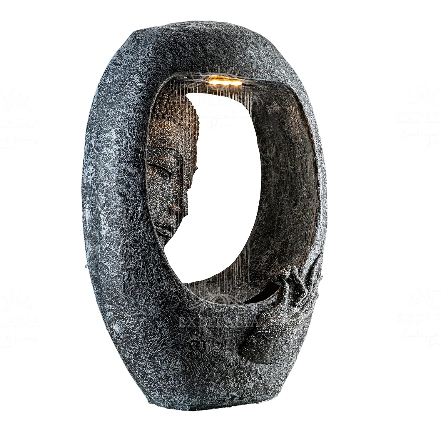 Buddha face Shower Water Fountain for Home, for Garden, Office, Commercial Spaces Indoor Fountain Big Size, Water Fountain for Home vastu, Buddha Fountain 3 feet