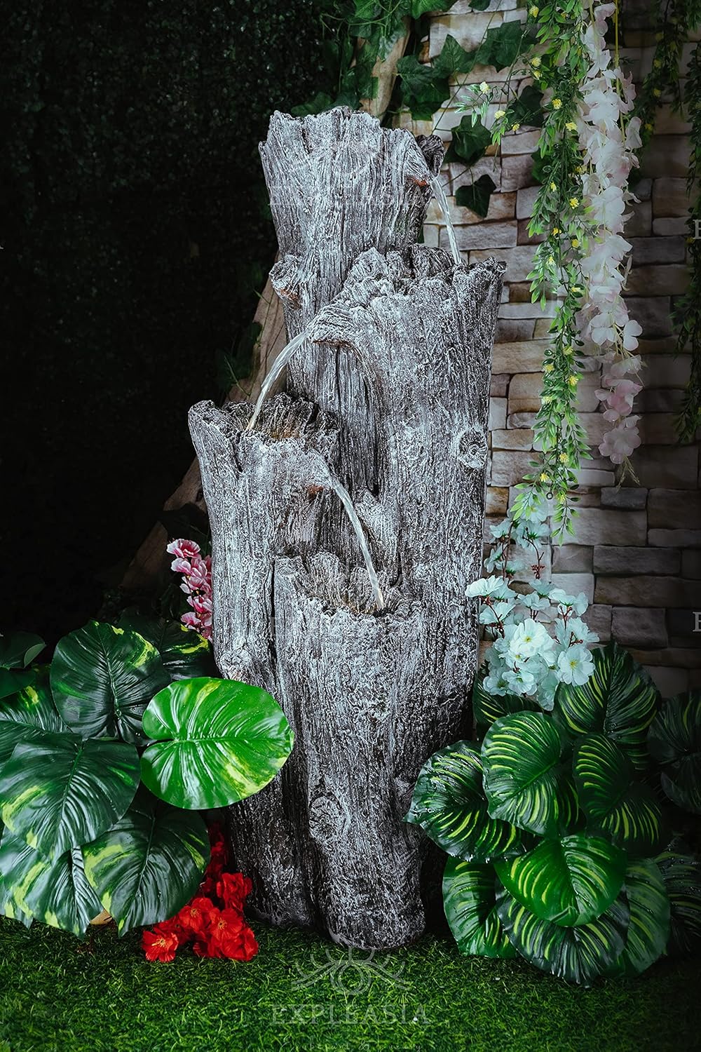 Nature Inspired Carved Tree Water Fountain, Water Fountain for Garden, Water Fountain for Home vastu, Fountain for Home décor Waterfall, Indoor Water Fountain Big Size