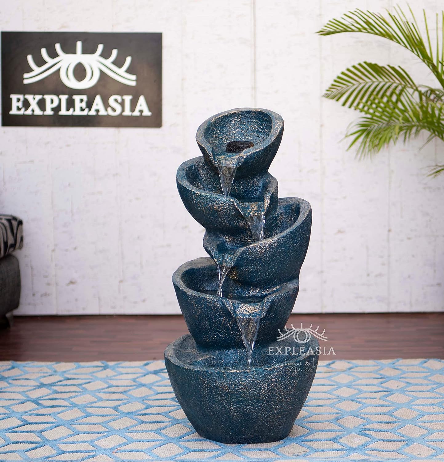 Stacked Pot Water Fountain for Home, Water Fountain for Garden, Water Fountain for Living Room, Water Fountain for Home vastu, Fountain, Fountain for Home décor Waterfall