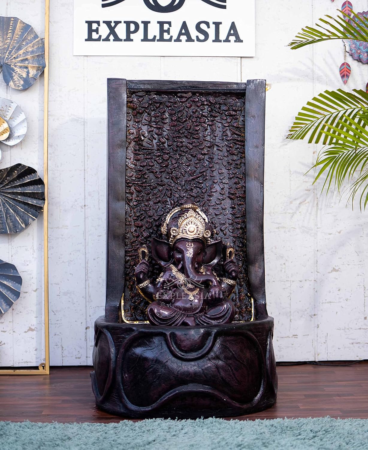 Slate Ganesha Water Fountain For Home, 3 Feet, Ganesha Water Fountain For Home, Big Size, Fountain Indoor Home Décor