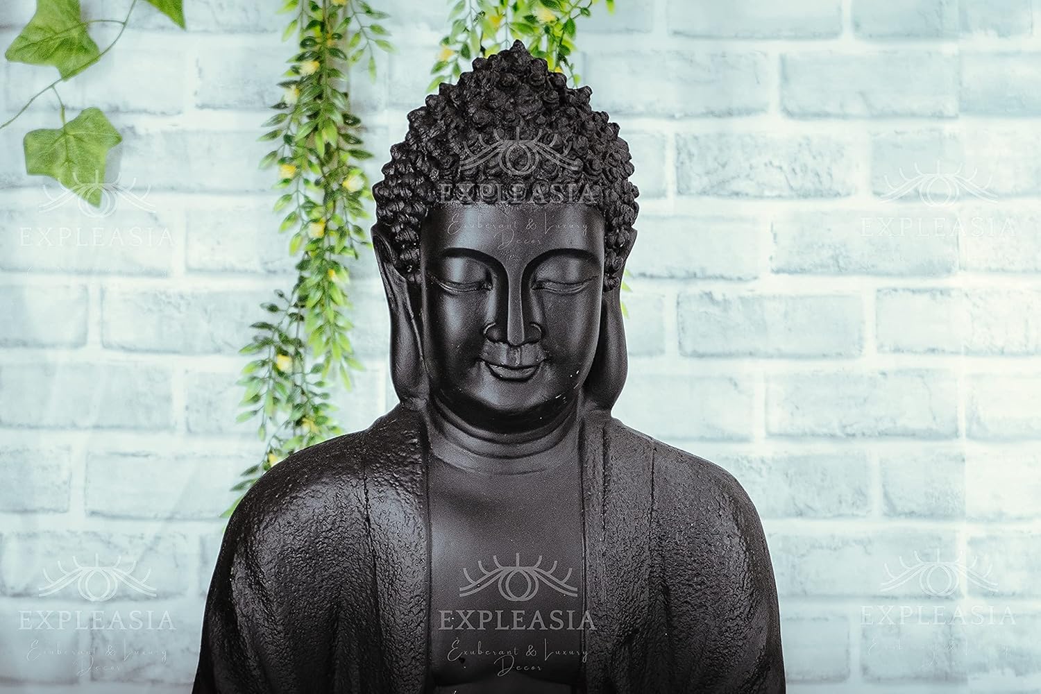 Lotus Buddha Water Fountain for Home, Indoor Fountain Big Size, for Garden, Home vastu, Buddha Fountain with electrcials Warranty, 3 feet