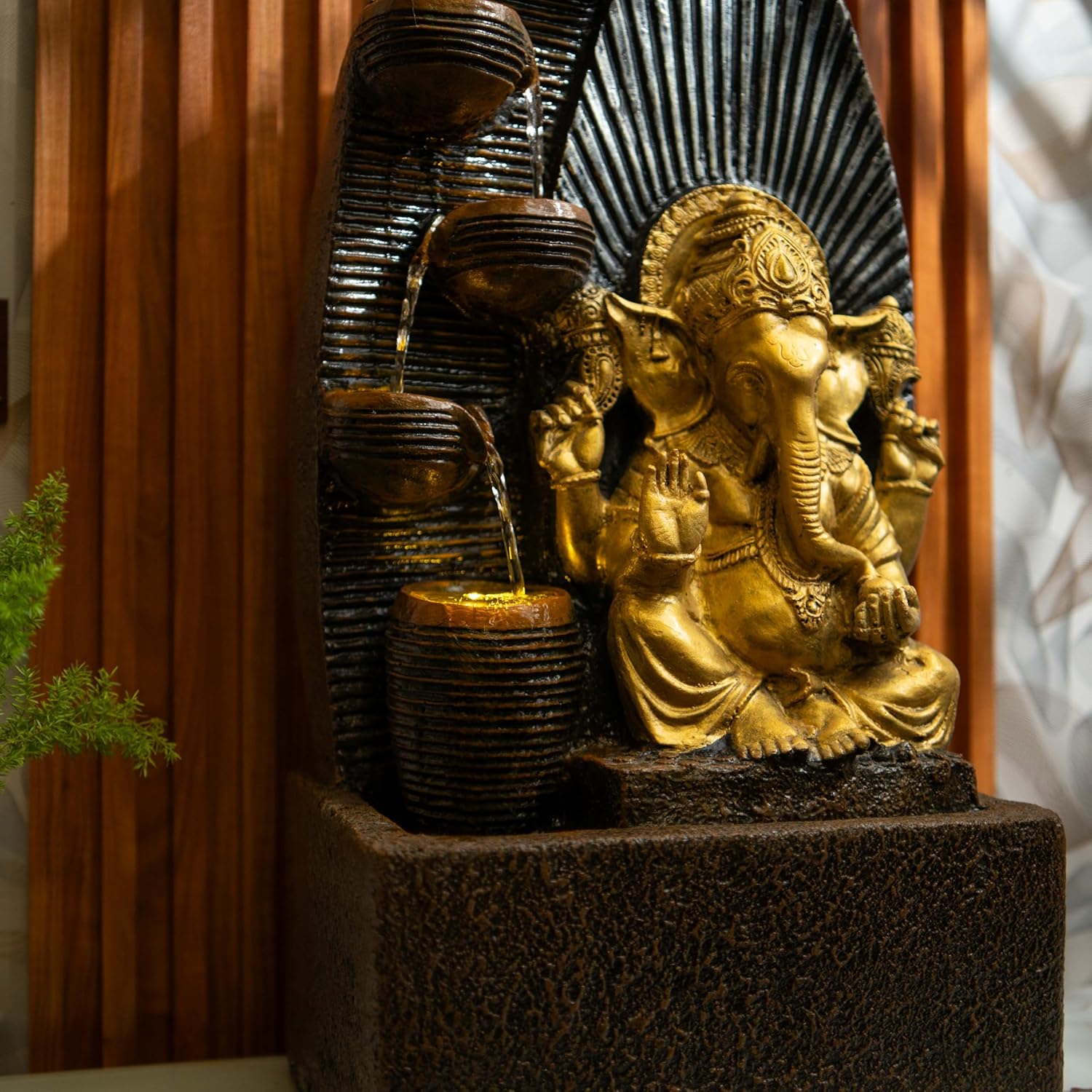 Ganesha Water Fountain, Ganesha Water Fountain for Home Big, Ganesha Water Fountain Big Size, Ganesha Water Fountain Indoor Home décor, Water Fountain for Home vastu, Indoor Water Fountain