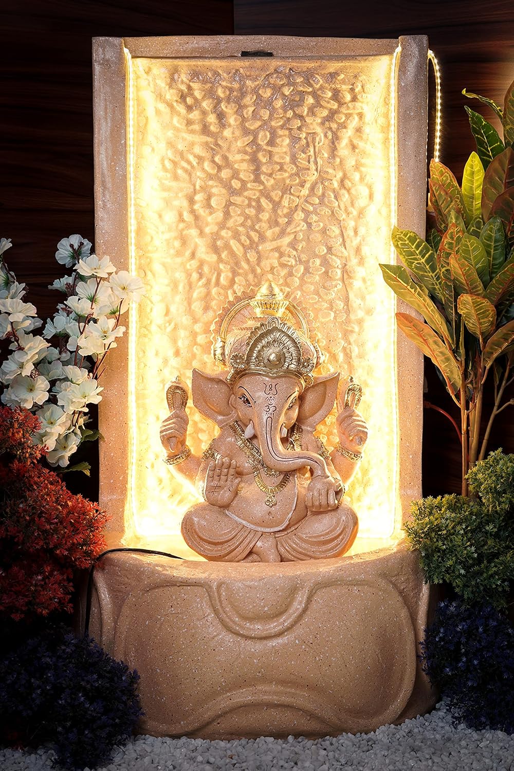 Slate Ganesha Water Fountain For Home, 3 Feet, Ganesha Water Fountain For Home, Big Size, Fountain Indoor Home Décor