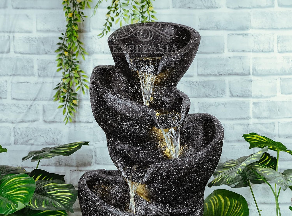 Stacked Pot Water Fountain for Home, Water Fountain for Garden, Water Fountain for Living Room, Water Fountain for Home vastu, Fountain, Fountain for Home décor Waterfall