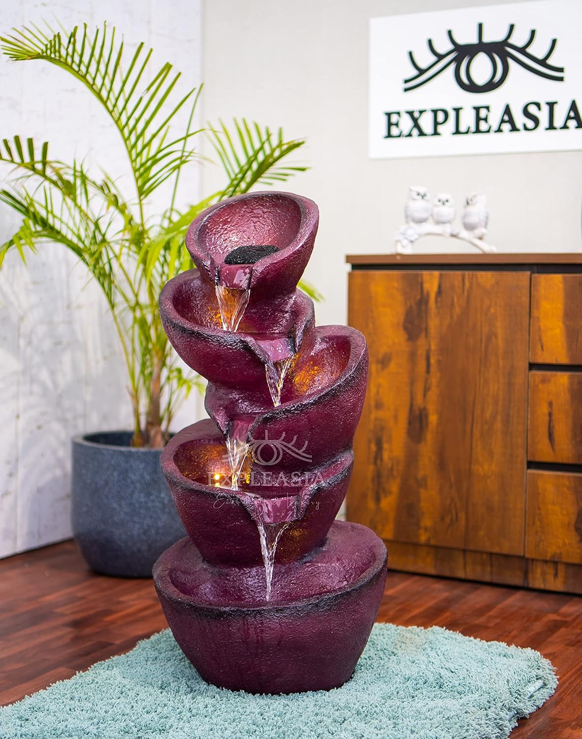 Stacked Pot Water Fountain for Home, Water Fountain for Garden, Water Fountain for Living Room, Water Fountain for Home vastu, Fountain, Fountain for Home décor Waterfall