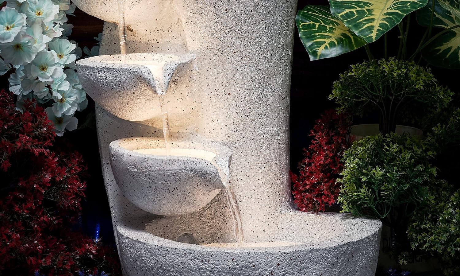 7 Stacked Chalice Water Fountain for Home, Water Fountain for Garden, Water Fountain for Living Room, Water Fountain for Home vastu, Fountain, Fountain for Home décor Waterfall