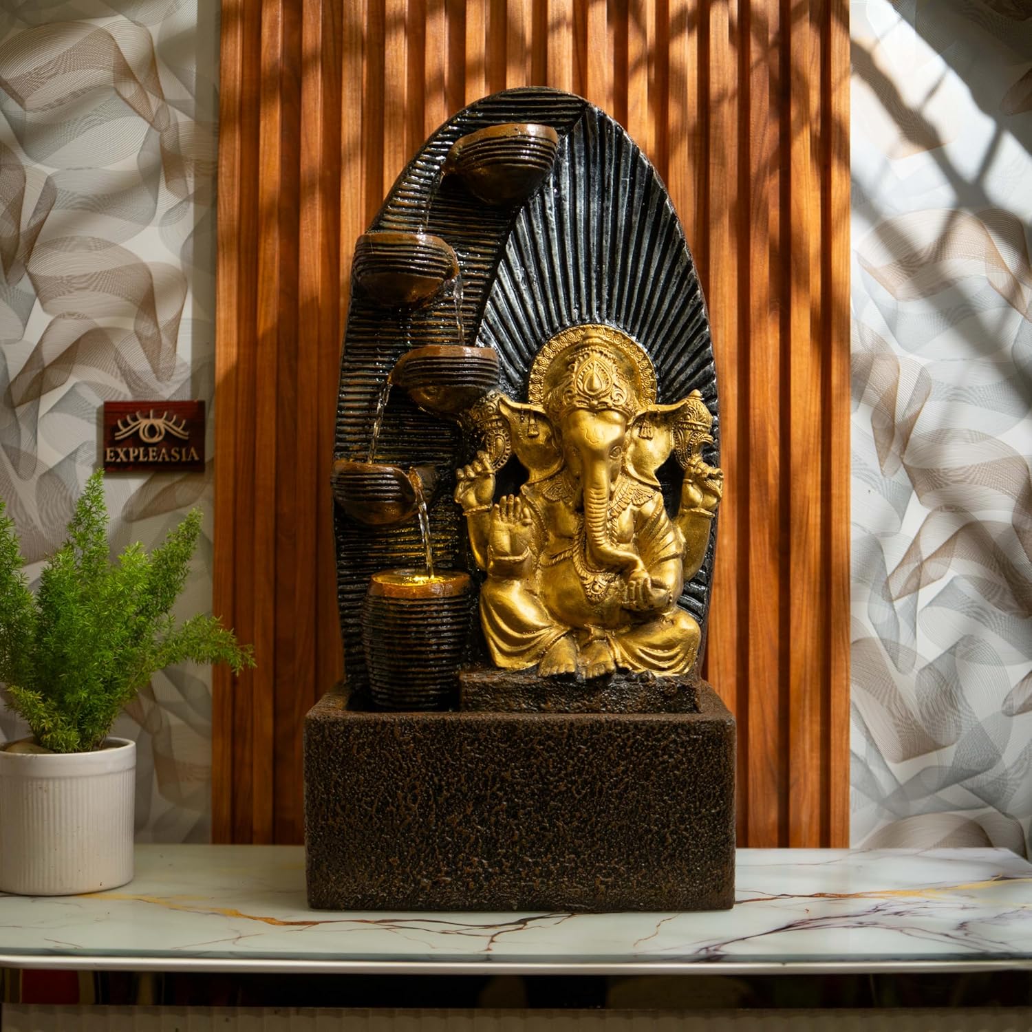 Ganesha Water Fountain, Ganesha Water Fountain for Home Big, Ganesha Water Fountain Big Size, Ganesha Water Fountain Indoor Home décor, Water Fountain for Home vastu, Indoor Water Fountain