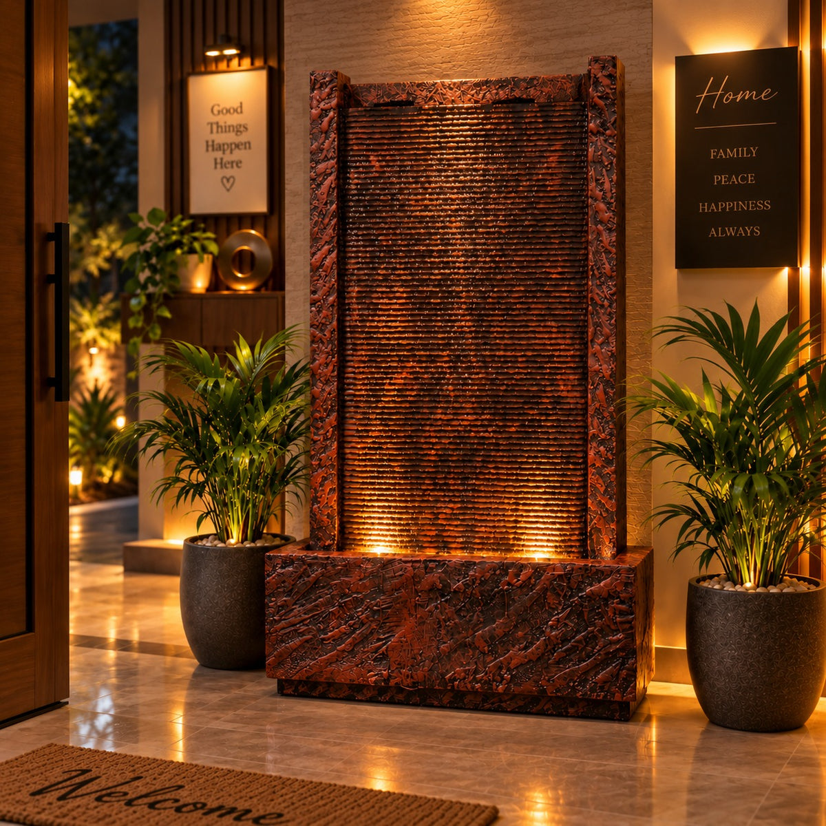 4ft River Slate Waterfall Fountain – Big Size | For Home & Vastu