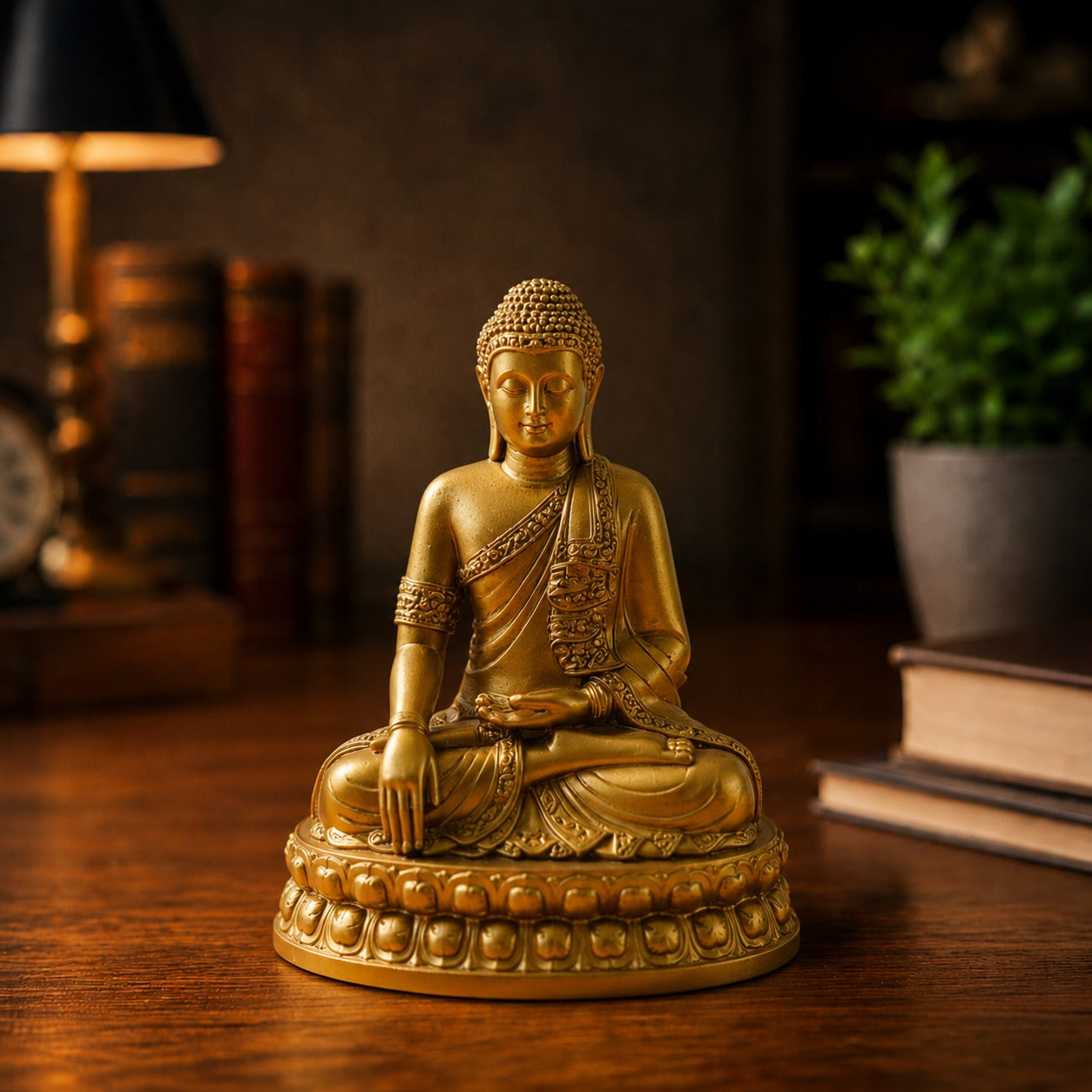 Lord Buddha Idol Showpiece for Car Dashboard, Home Temple & Office Decor