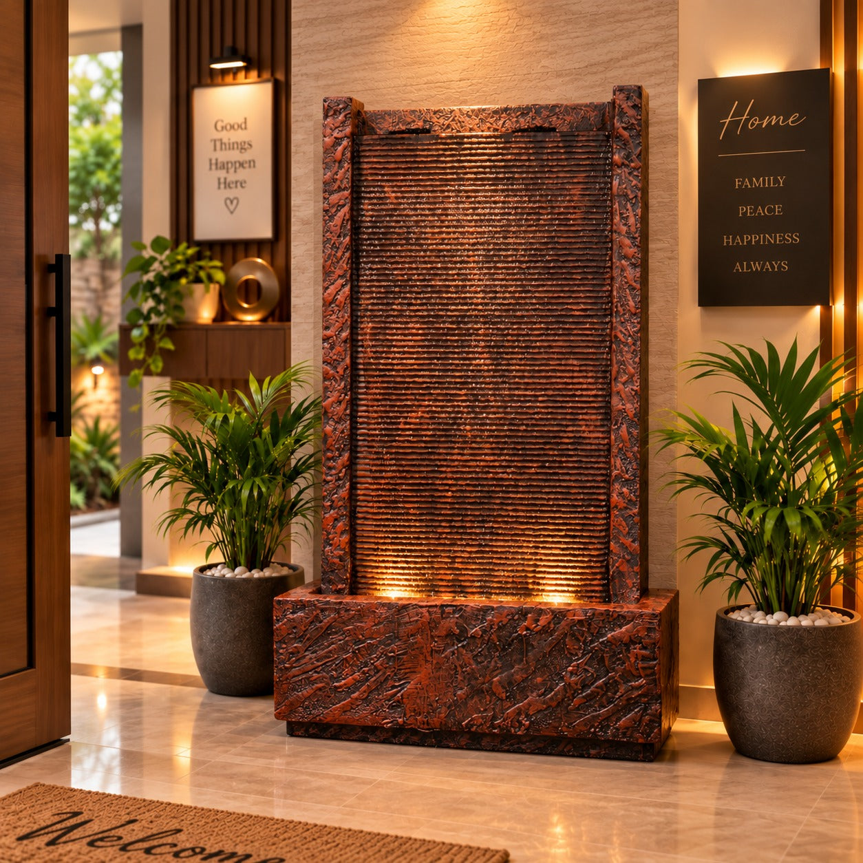 4ft River Slate Waterfall Fountain – Big Size | For Home & Vastu