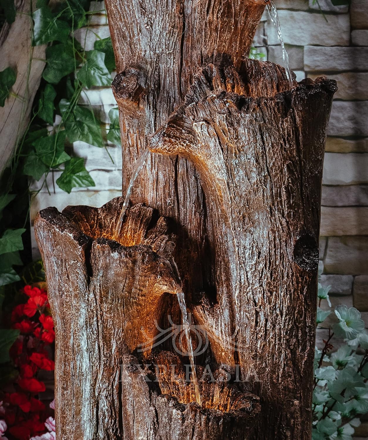 Nature Inspired Carved Tree Water Fountain, Water Fountain for Garden, Water Fountain for Home vastu, Fountain for Home décor Waterfall, Indoor Water Fountain Big Size