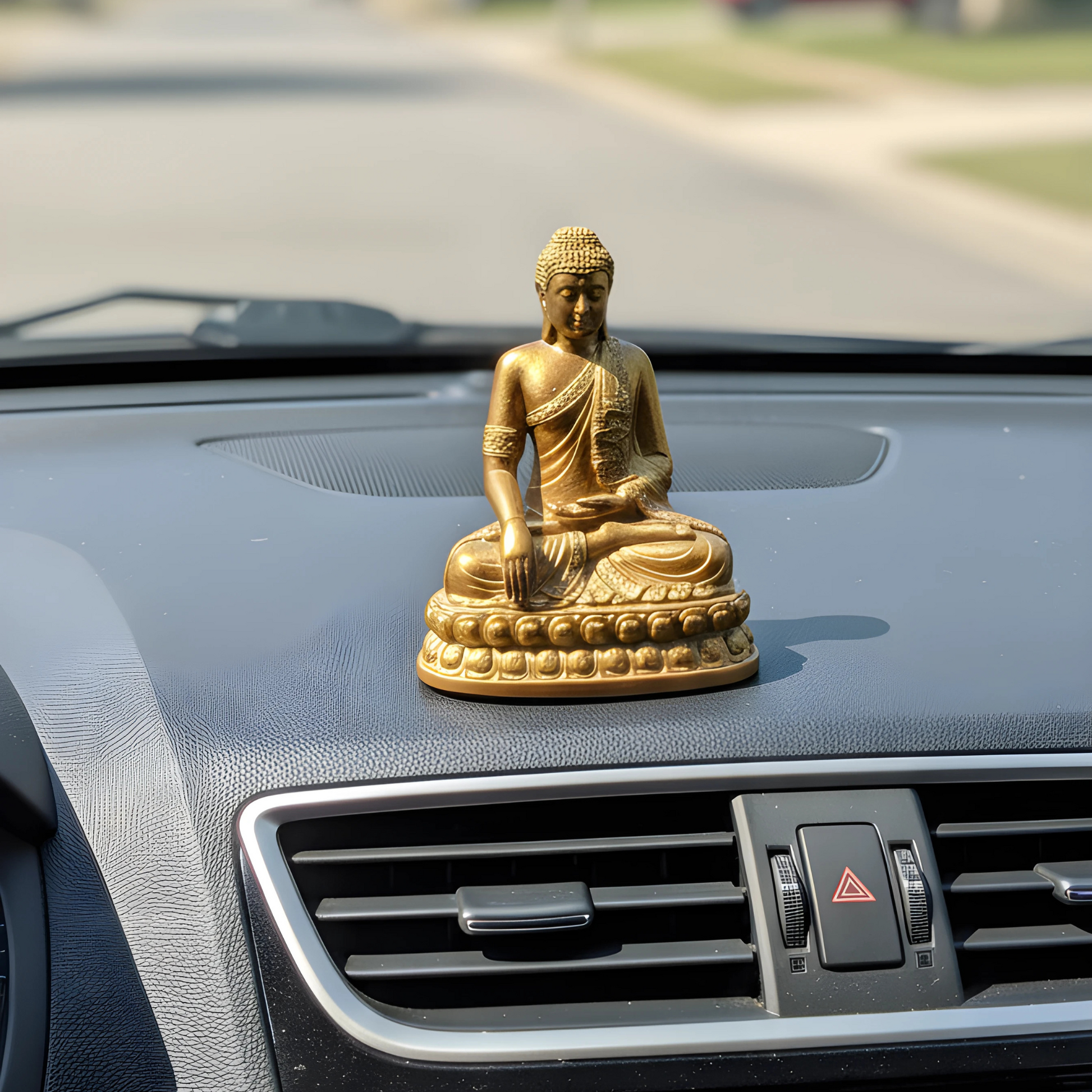 Decorative Lord Buddha Idol Showipece for Car deshboard, Office Table and Home Temple, Gift Item