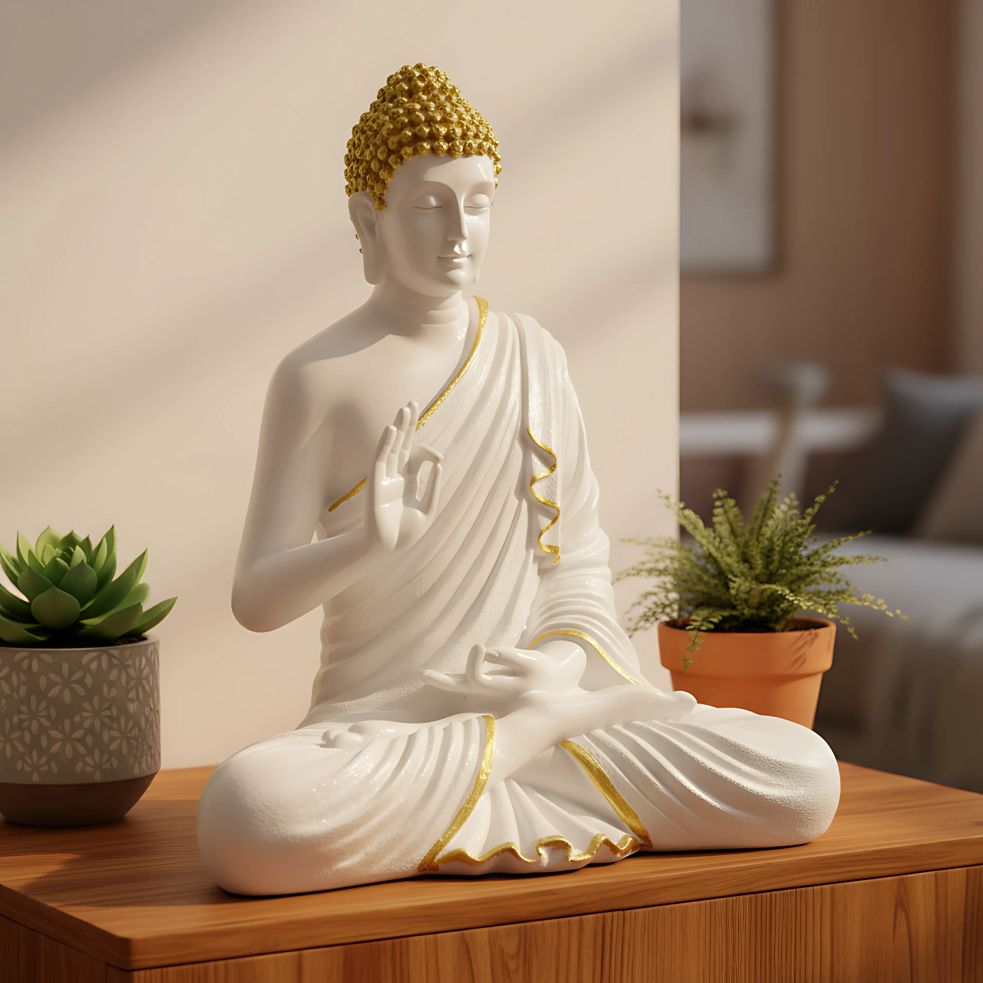 Buddha Showpiece, Statue for Home Decor, Buddha showpiece | Buddha | Buddha for Home Decor | Interior Design | Showpiece for Home, Office, Hotel